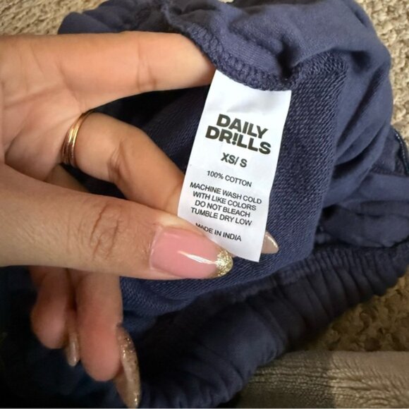 Daily Drills Navy Sweat Shorts Size XS/S - Picture 11 of 11